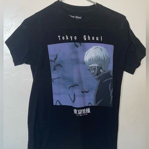 Tokyo Ghoul Anime T-shirt Black Size Small Silk Screen Graphic